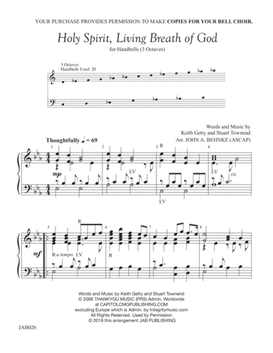 Holy Spirit, Living Breath Of God (arr. John A. Behnke)