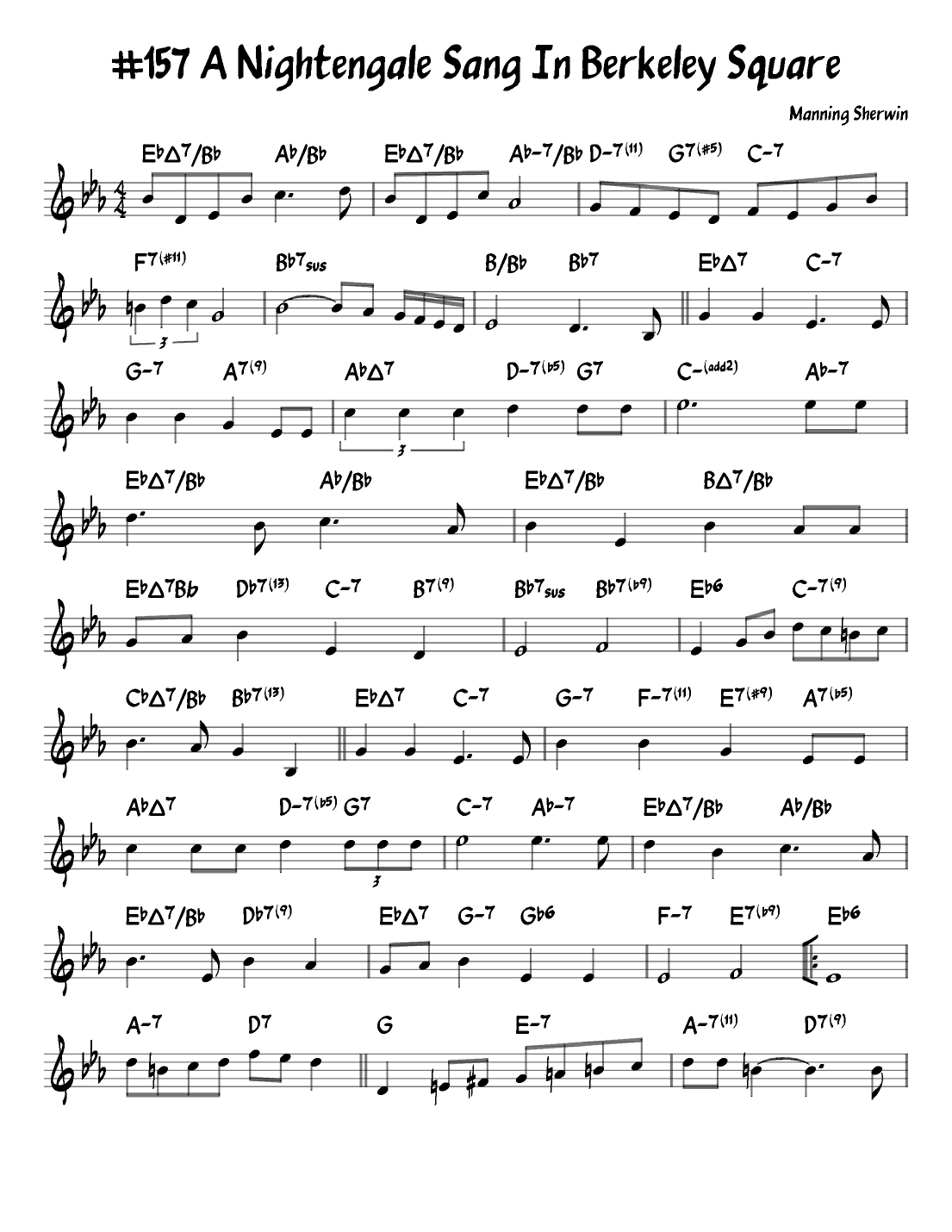 A Nightingale Sang In Berkeley Square (arr. John Fries)