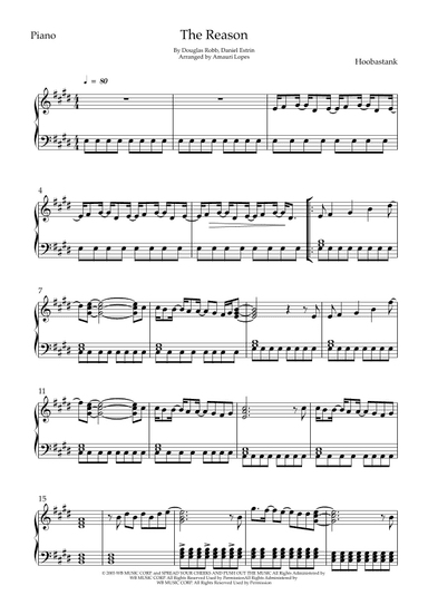 The Reason (arr. Amauri Lopes)