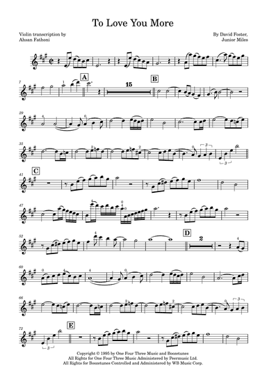 To Love You More (arr. Ahsan Fathoni)