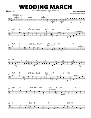 Wedding March (arr. Tiago Cordeiro)