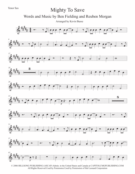 Mighty To Save (arr. Kevin Busse)