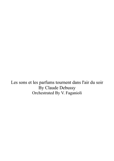 Les sons et les parfams tournent dans l'air du soir (arr. Valdeci Faganioli)