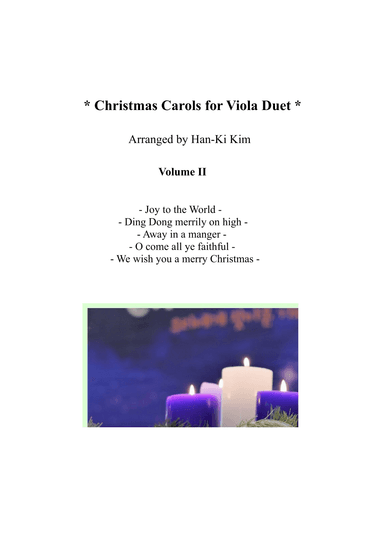 Christmas Carols for Viola Duet  Vol.II (arr. Han-Ki Kim)