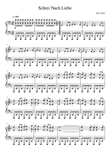 Schrei Nach Liebe (arr. Nicoletta Cleto)