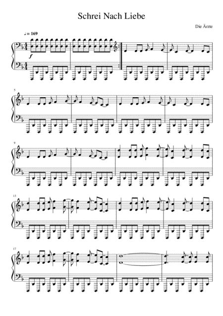 Schrei Nach Liebe (arr. Nicoletta Cleto)