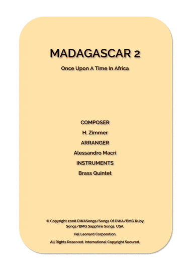 Once Upon A Time In Africa (arr. Alessandro Macrì)