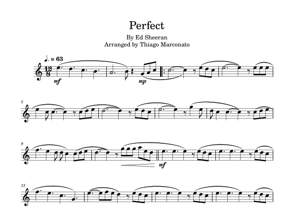 Perfect (arr. Thiago Marconato)