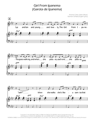 The Girl From Ipanema (garôta De Ipanema) (arr. Ygor Nunes)