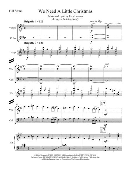 We Need A Little Christmas (arr. John Hoesly)