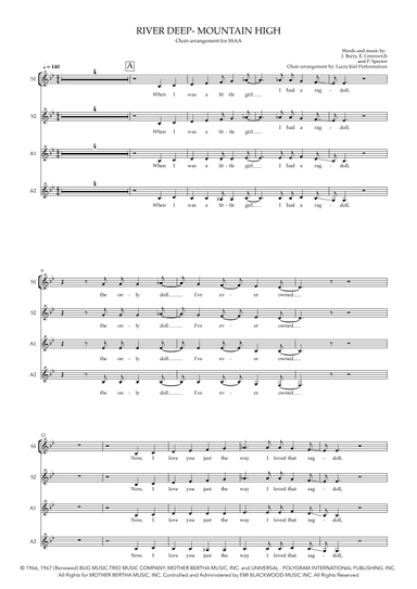 River Deep - Mountain High (arr. Lucia Kiel Performances)