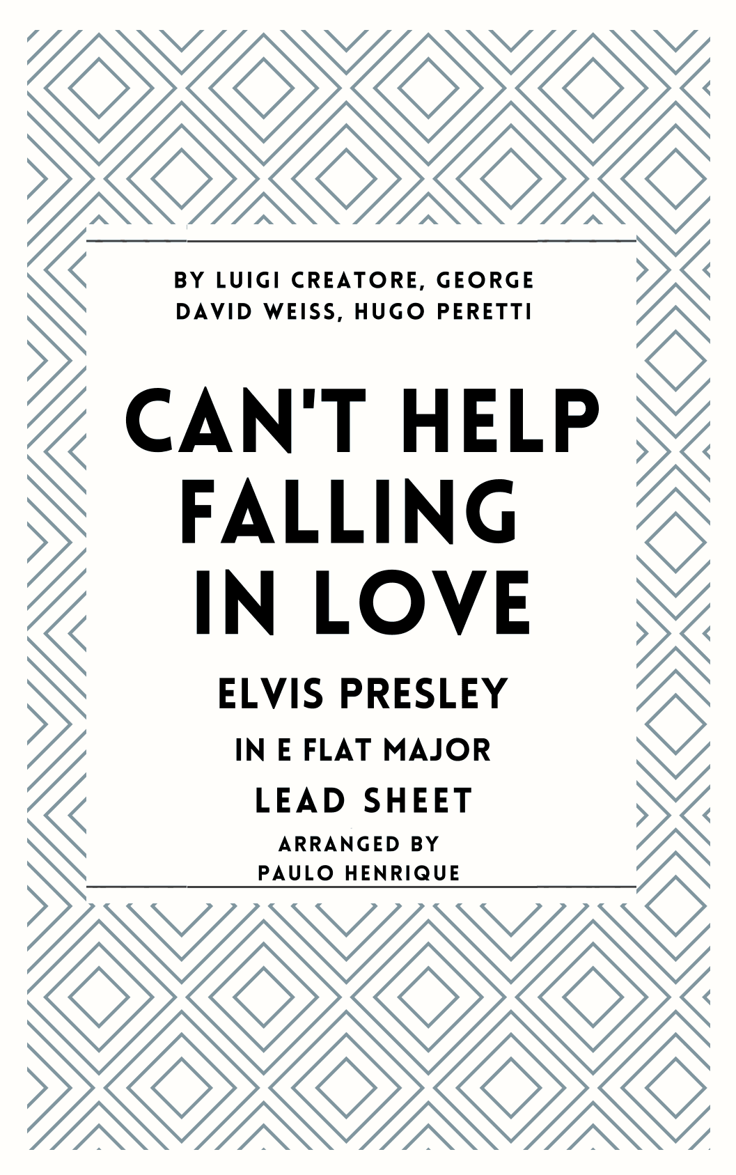 Can't Help Falling In Love (arr. Paulo Henrique)