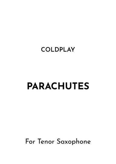 Parachutes (arr. Jireh J.)