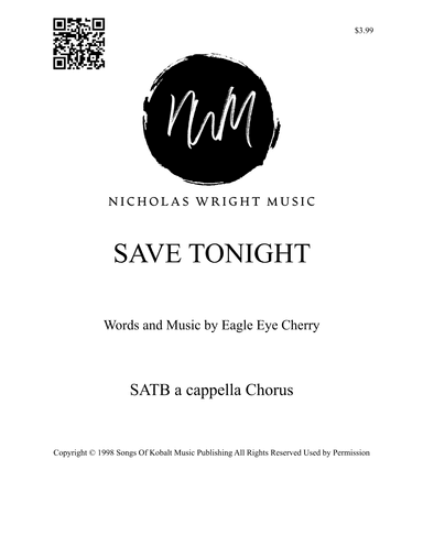 Save Tonight (arr. Nicholas Wright)