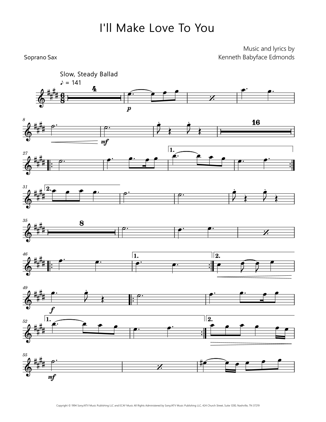 I'll Make Love To You (arr. David Lartey)