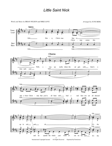 Little Saint Nick (arr. June Berg, MMA)