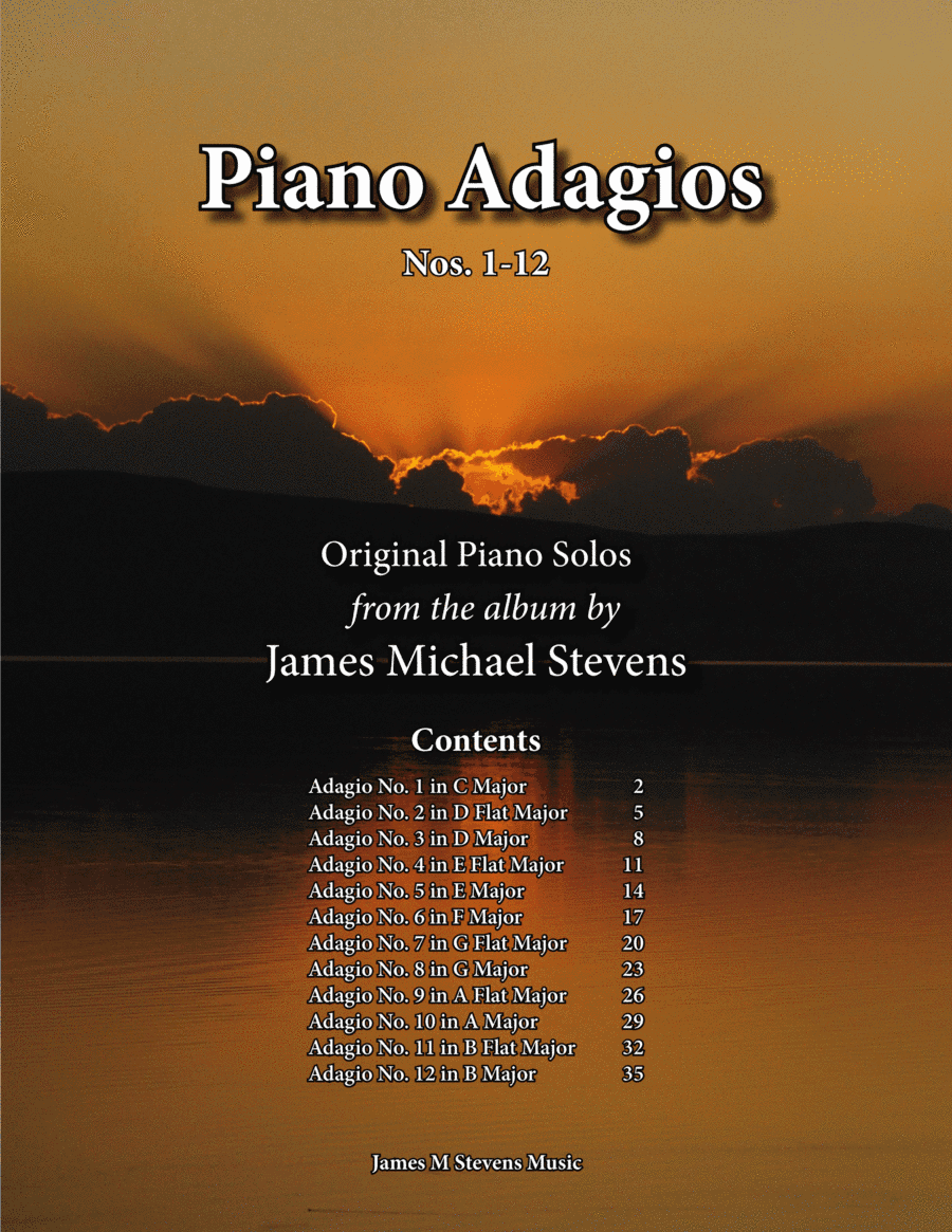 Piano Adagios, Nos. 1-12