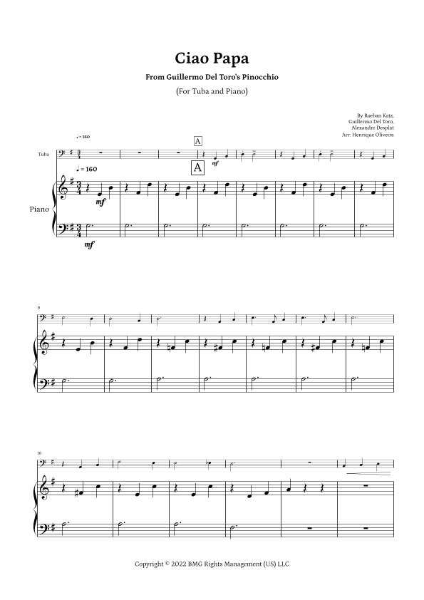 Ciao Papa (arr. Henrique Oliveira)