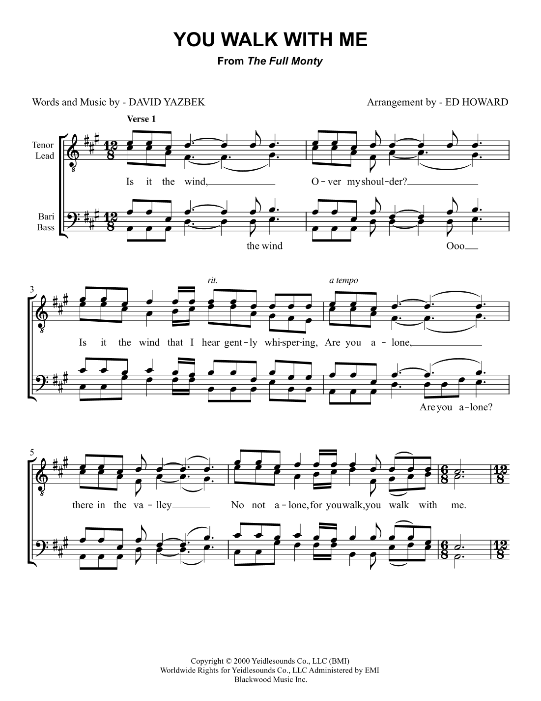 You Walk With Me (arr. Ed Howard)