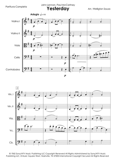 Yesterday (arr. Jose Welligton Sousa de Castro)