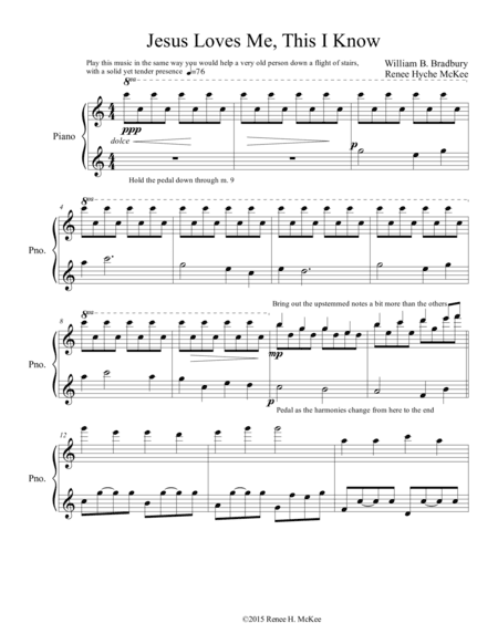 Jesus Loves Me, This I Know (arr. Renee Hyche McKee)
