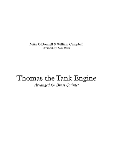 Thomas Theme (arr. Sean Breen)