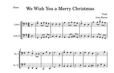 We Wish You a Merry Christmas (arr. Lore Burns)