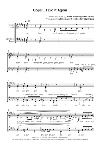 Oops!...i Did It Again (arr. Simon Arnott)