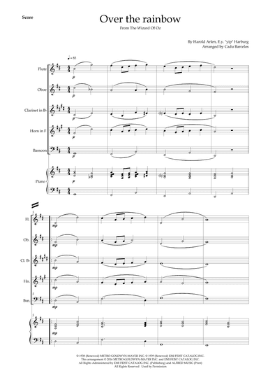 Over The Rainbow (arr. Cadu Barcelos)
