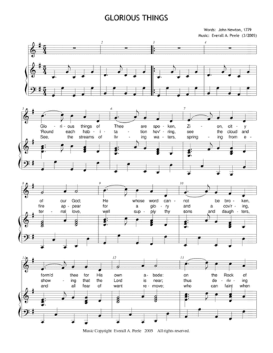 Glorious Things (Glorious Things of Thee Are Spoken)