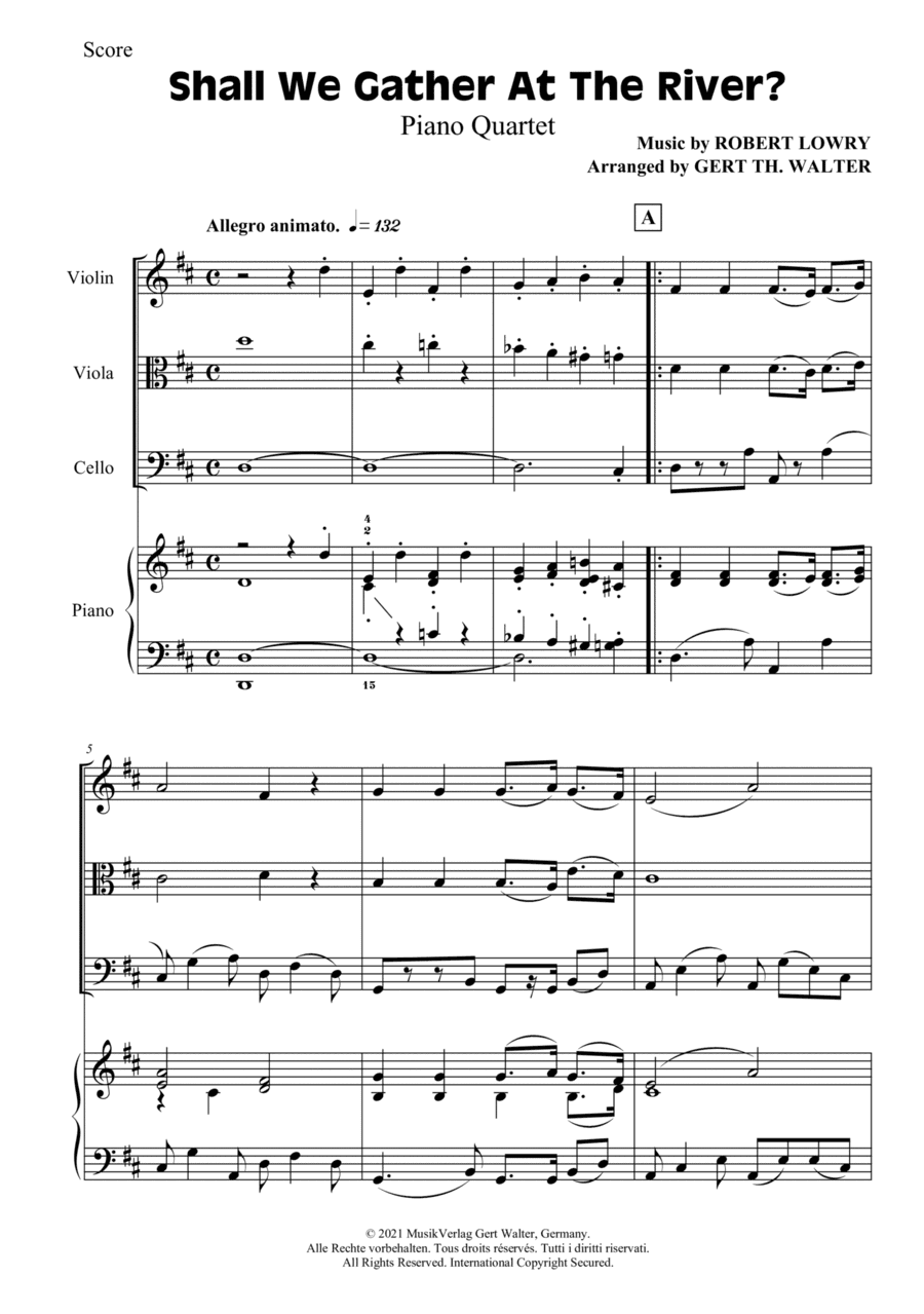 Shall We Gather At The River (arr. Gert Th. Walter)
