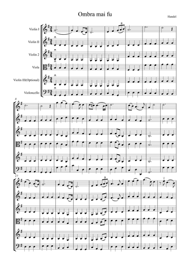 Largo (Ombra Mai fu) (arr. Carl Rochford)