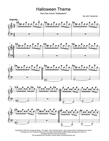 Halloween Theme (arr. Christina Lopriore)