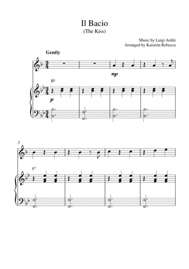 Il Bacio (The Kiss) (arr. Kaiserin Rebecca)