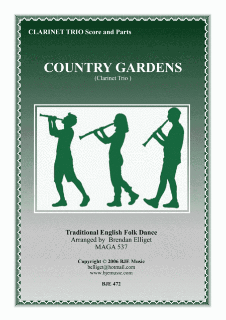 Country Gardens - Clarinet Trio Score and Parts (arr. Brendan Elliget MAGA 537)