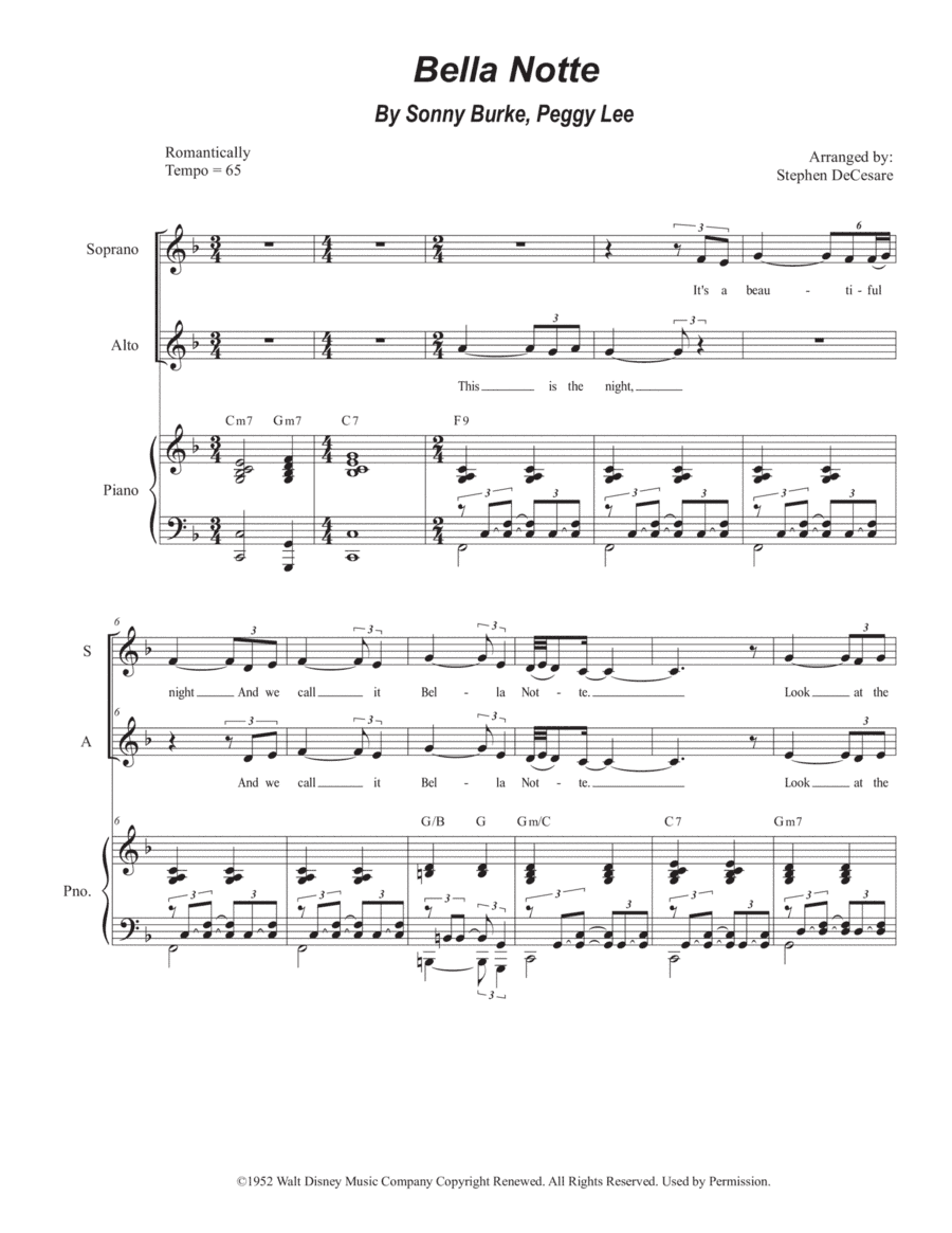 Bella Notte (arr. Stephen DeCesare)