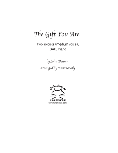 The Gift You Are (arr. Kate Moody)