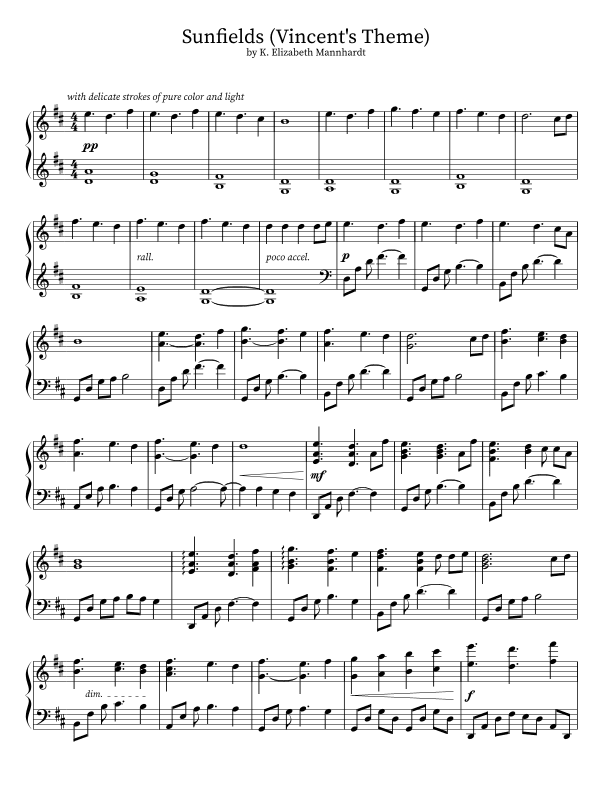 Sunfields (Vincent's Theme)