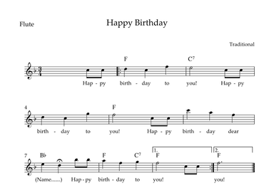 Happy Birthday (arr. Wesley S. SIlva)