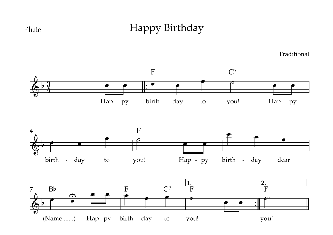 Happy Birthday (arr. Wesley S. SIlva)