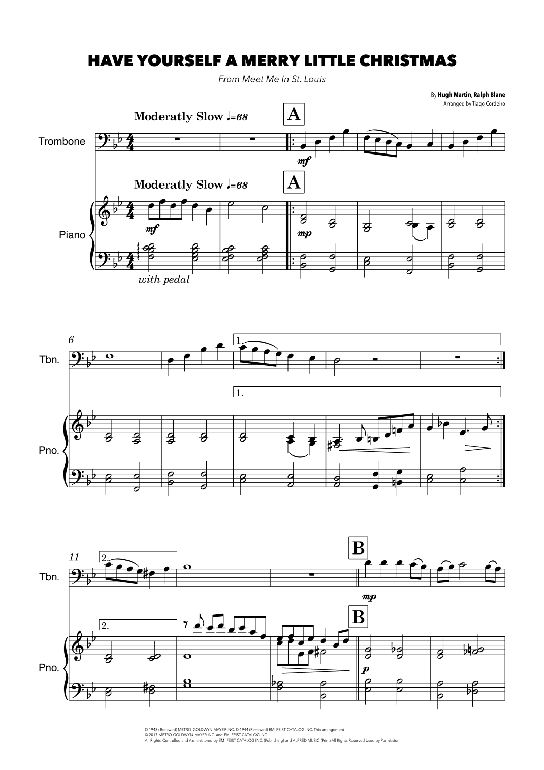 Have Yourself A Merry Little Christmas (arr. Tiago Cordeiro)