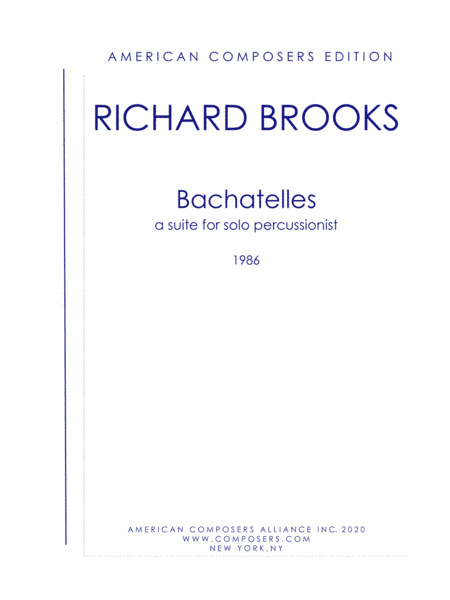 [Brooks] Bachatelles