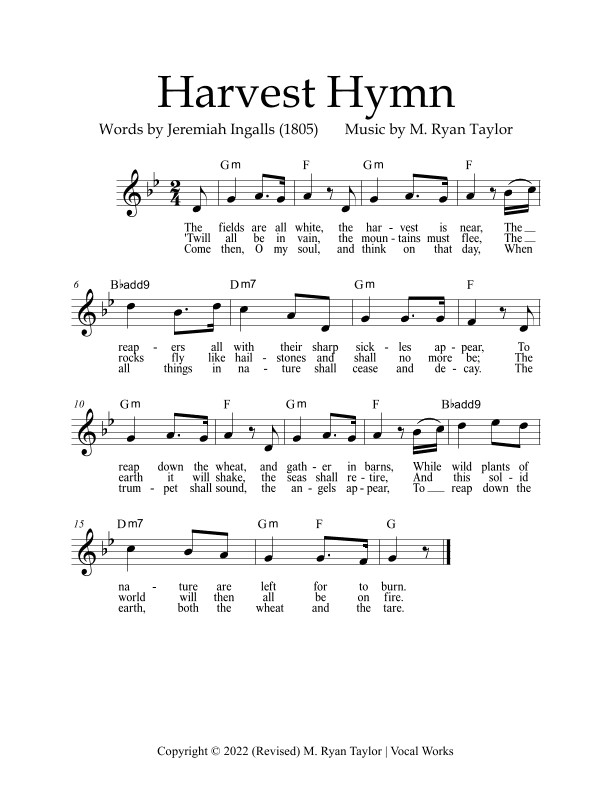 Harvest Hymn