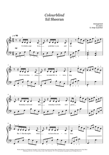 Colourblind (arr. Antje Günther)