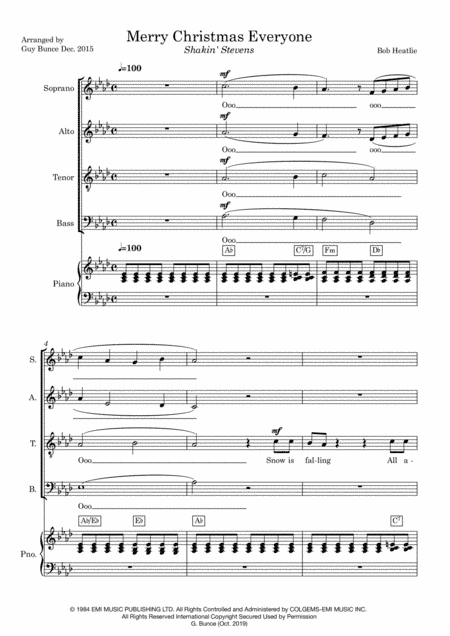 Merry Christmas Everyone (arr. Guy Bunce)