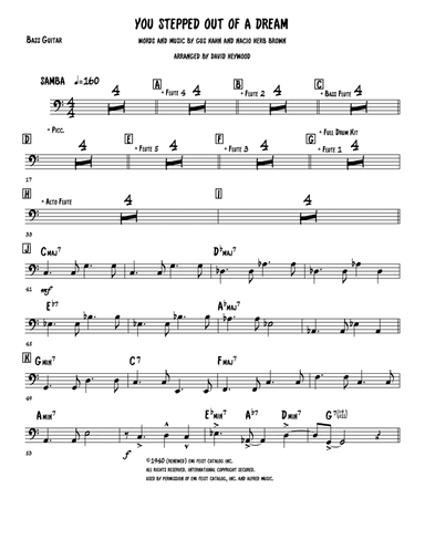 You Stepped Out Of A Dream (arr. David Heywood)