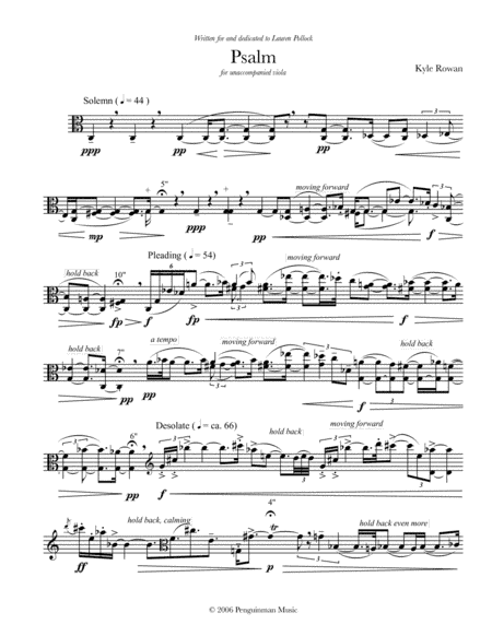Psalm (solo viola)