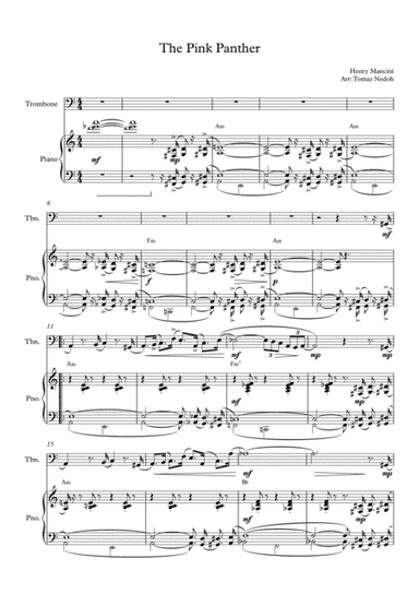 The Pink Panther (arr. Tomaz Nedoh)