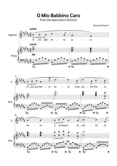 O Mio Babbino Caro (arr. Jackson Spindler)