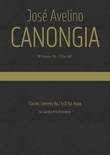 Canongia - Clarinet Concerto No.2 in B flat major (arr. J.G. Cucó Barber)